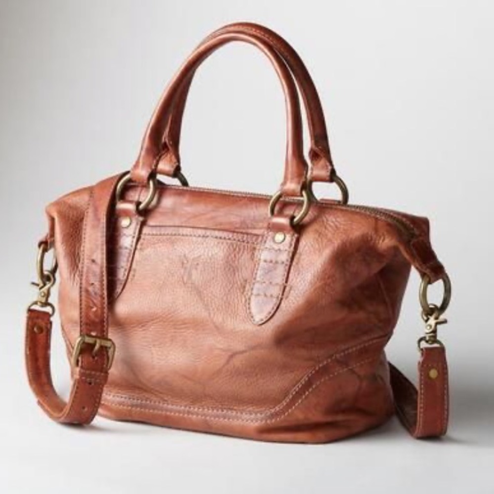 Frye Campus Zip Satchel Handbag Rare!